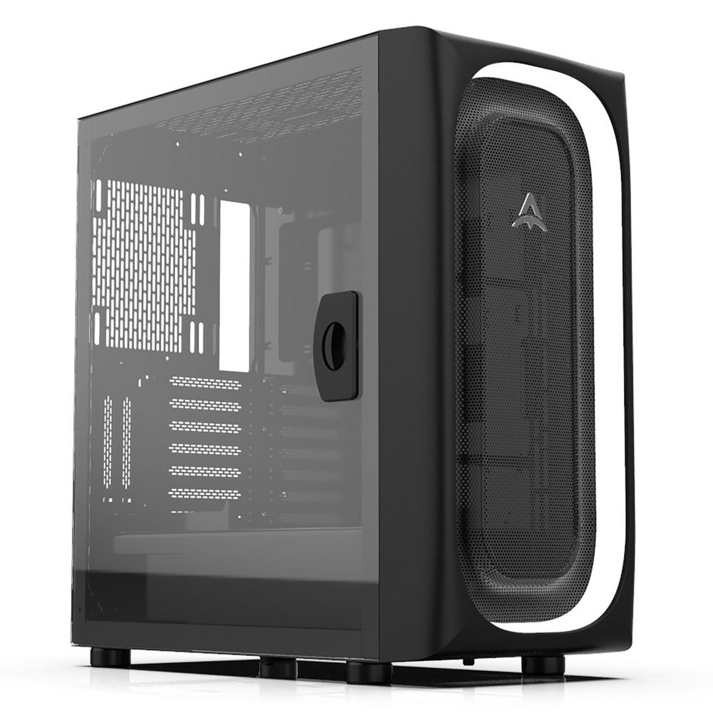 Корпус ALSEYE Ai Pro-B (Halo Pro) Material: 0.7mm SPCC, Motherboard Compatiblility: Mini-ITX/Micro ATX/ATX/EATX, I/O Ports: USB2.0*1+HD Audio+USB3.0*1+Typc*1, Drive bay: H.D.D(3.5»)*3pcs+S.S.D(2.5») *2pcs, Metallic Size: 375*200*445mm, Case Size: 405*200*460mm
