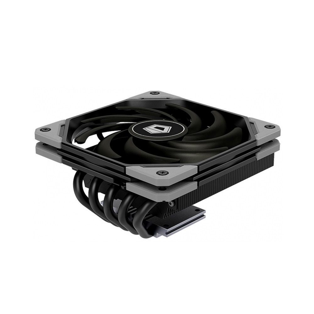 Вентилятор ID-Cooling Кулер ID-Cooling ID-CPU-IS-50X-V2 ID-COOLING IS-50X V2 LGA115X/AM4/AM3/+/AM2/+/FM2/+/FM1 низкопрофильный высота 57mm (36шт/кор, TDP 130W, PWM, 5 тепл.трубки прямого контакта, FAN 120mm, черный) BOX