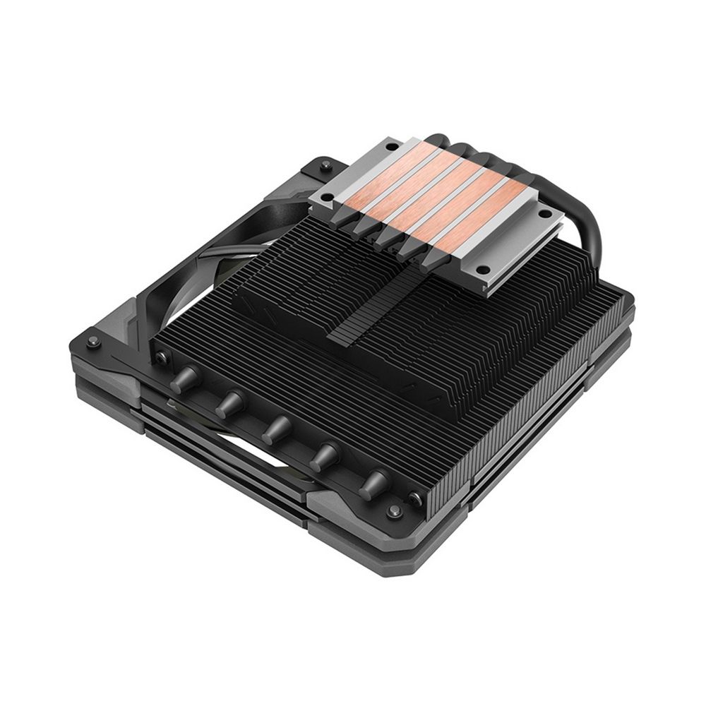 Вентилятор ID-Cooling Кулер ID-Cooling ID-CPU-IS-50X-V2 ID-COOLING IS-50X V2 LGA115X/AM4/AM3/+/AM2/+/FM2/+/FM1 низкопрофильный высота 57mm (36шт/кор, TDP 130W, PWM, 5 тепл.трубки прямого контакта, FAN 120mm, черный) BOX