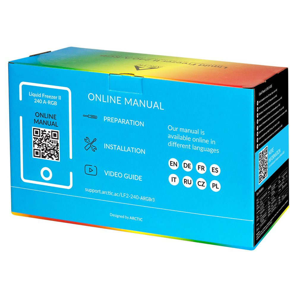 Жидкостная система охлаждения Arctic Cooling Liquid Freezer II-240 A-RGB Black Multi Compatible All-In-One CPU Water Cooler (ACFRE00093A)