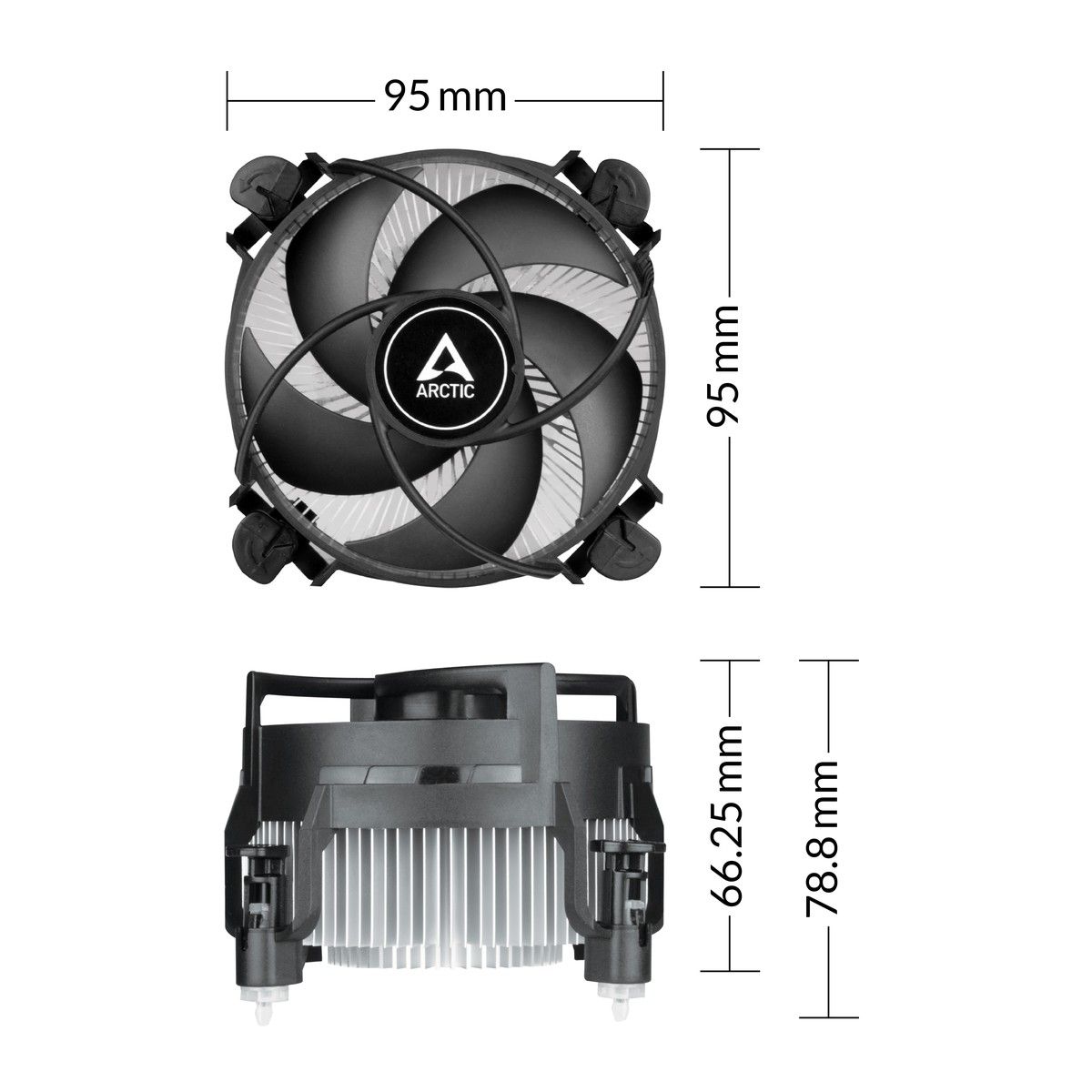 Вентилятор Arctic Cooling для процессора Alpine 17 CO socket Intel 1700 (ACALP00041A)
