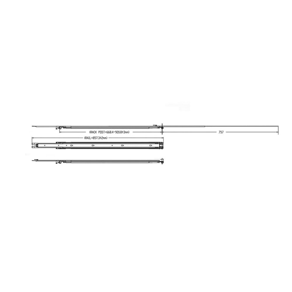 Рельсы Gigabyte GIGABYTE RAIL KIT PRO R18X/R28X, 25HB2-AA6105-K0R Рельсы