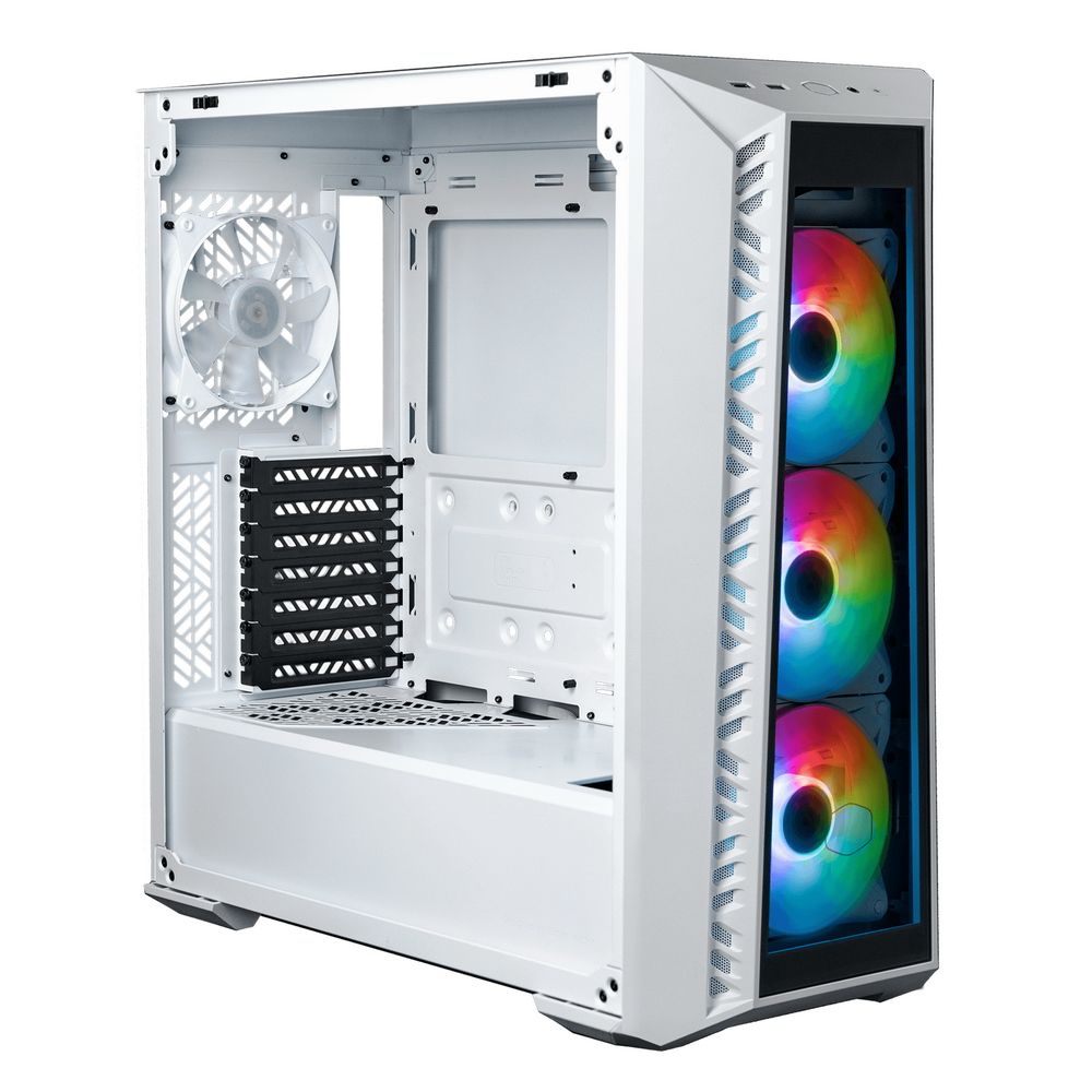 Корпус Cooler Master MasterBox 520 MB520-WGNN-S01 USB3.0x1,USB-Cx1,Audio,ARGB fan x3, White MB520-WGNN-S01 USB3.0x1,USB-Cx1,Audio,ARGB fan x3, WHITE