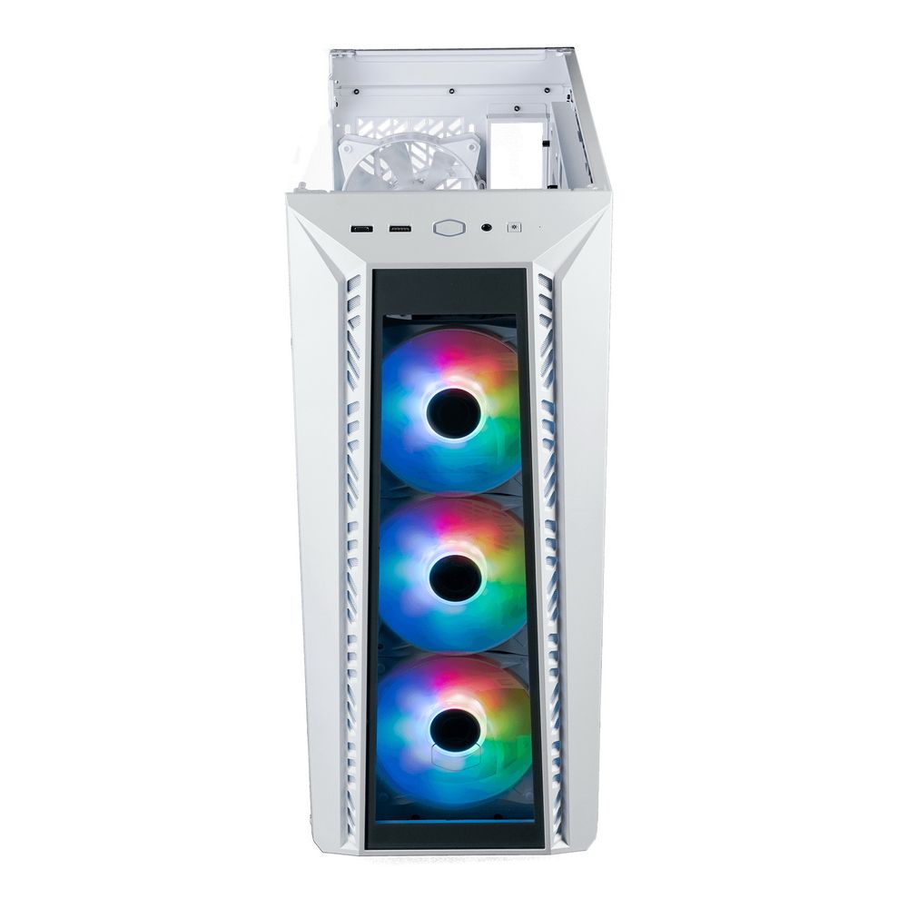 Корпус Cooler Master MasterBox 520 MB520-WGNN-S01 USB3.0x1,USB-Cx1,Audio,ARGB fan x3, White MB520-WGNN-S01 USB3.0x1,USB-Cx1,Audio,ARGB fan x3, WHITE