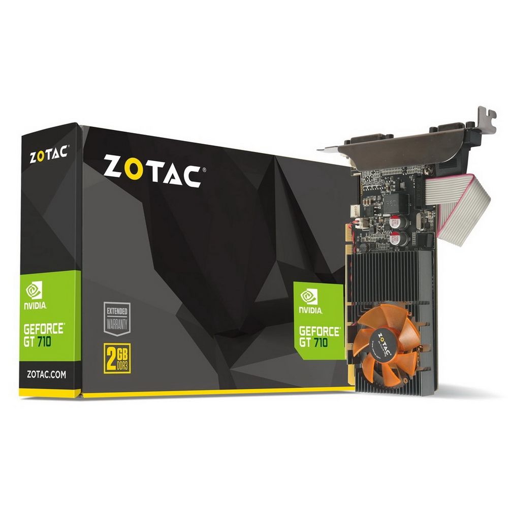 Видеокарта Zotac GT710 2GB GDDR3 64bit VGA DL-DVI HDMI 1FAN LITE PACK