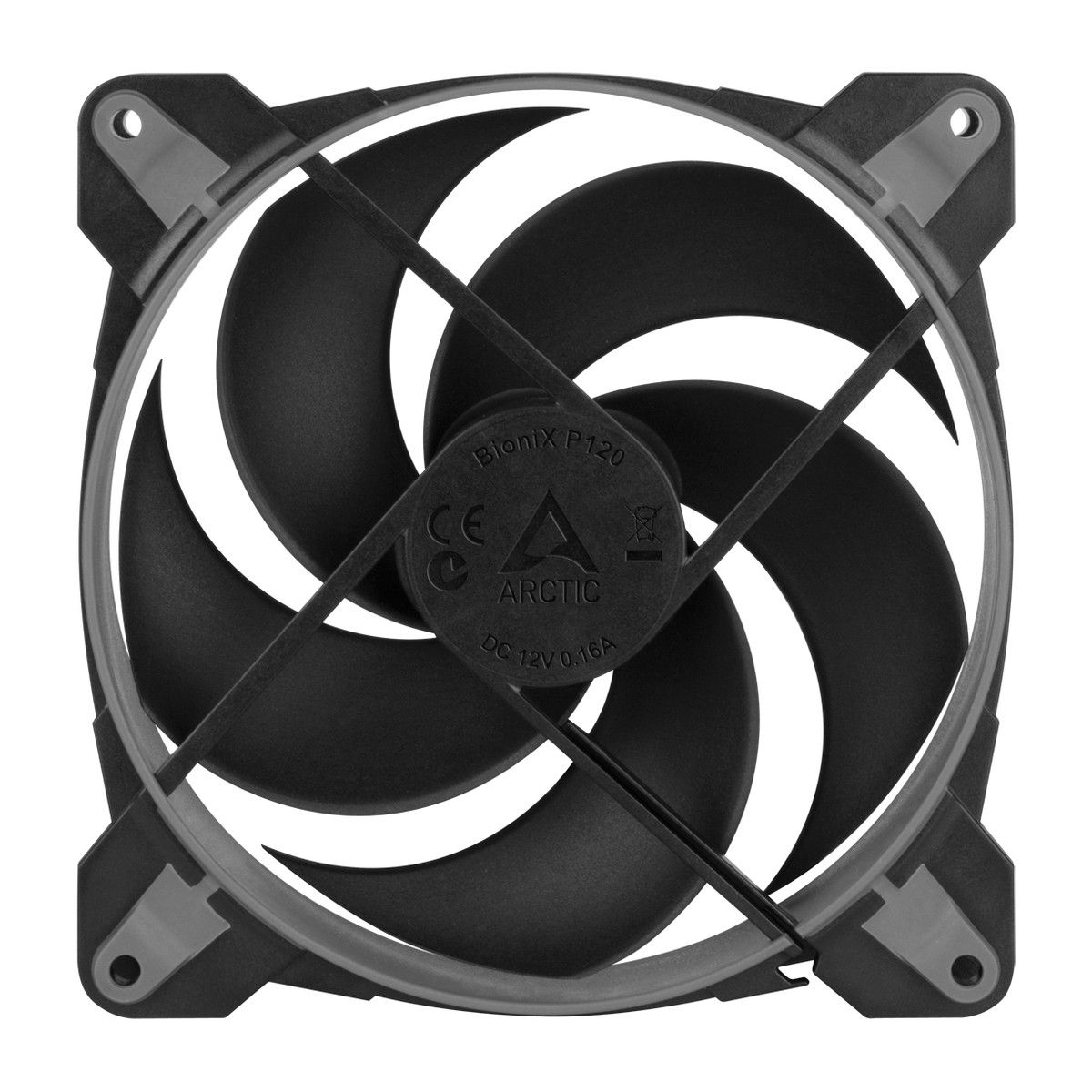 Вентилятор Arctic Cooling ARCTIC BioniX P120 (Grey) PWM 200 - 2100 RPM - retail (ACFAN00168A)