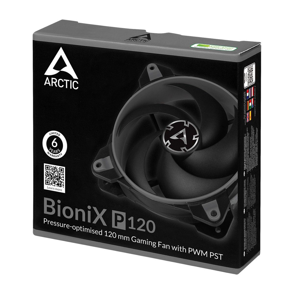 Вентилятор Arctic Cooling ARCTIC BioniX P120 (Grey) PWM 200 - 2100 RPM - retail (ACFAN00168A)