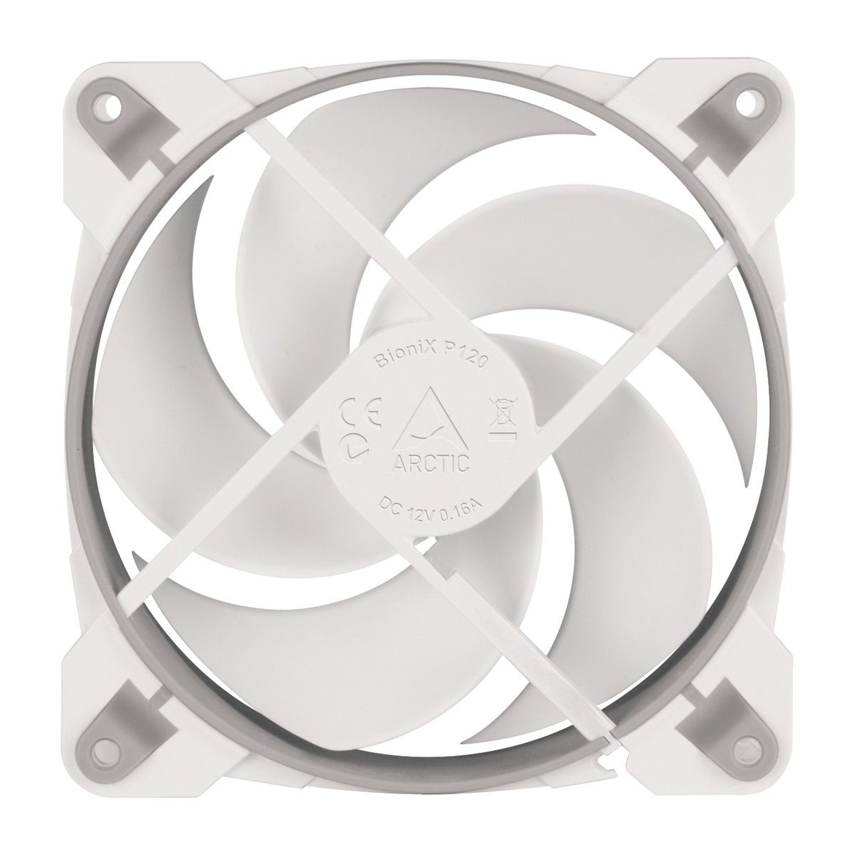 Вентилятор Arctic Cooling ARCTIC BioniX P120 (Grey/White) PWM 200 - 2100 RPM - retail (ACFAN00167A)