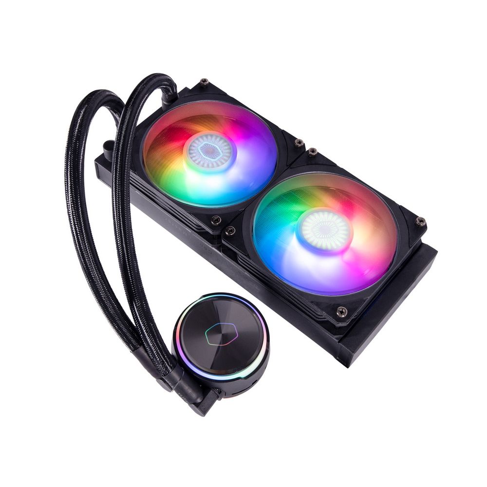 Жидкостная система охлаждения Cooler Master PL240 Flux, LGA1700 |MLY-D24M-A23PZ-R1| PL240 Flux, 240 x 27mm wide radiator, 120mm ARGB Gen2 fan*2, Pump ARGB Gen 2 LED, LGA1700