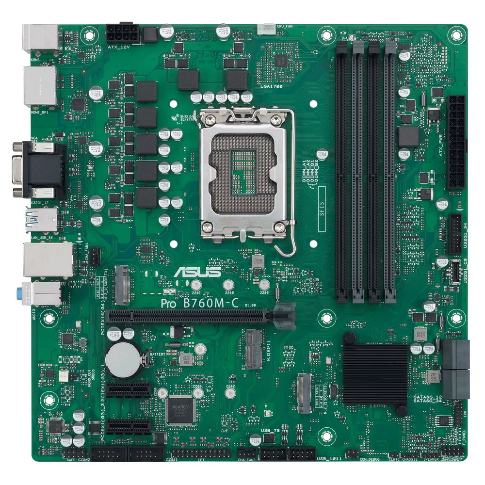 Материнская плата ASUS PRO B760M-C-CSM /LGA1700,B760,USB3.2G1,DDR5,MB