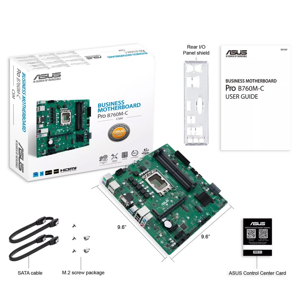 Материнская плата ASUS PRO B760M-C-CSM /LGA1700,B760,USB3.2G1,DDR5,MB