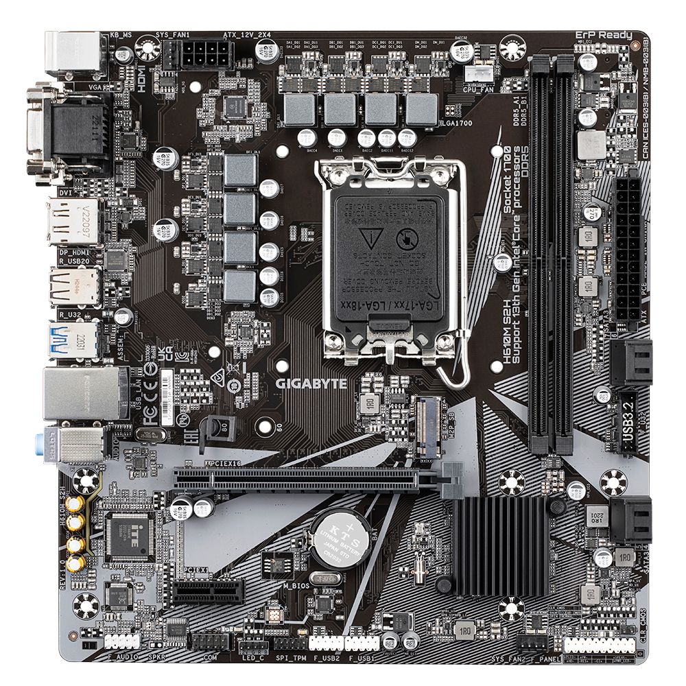 Материнская плата Gigabyte H610M S2H, RTL