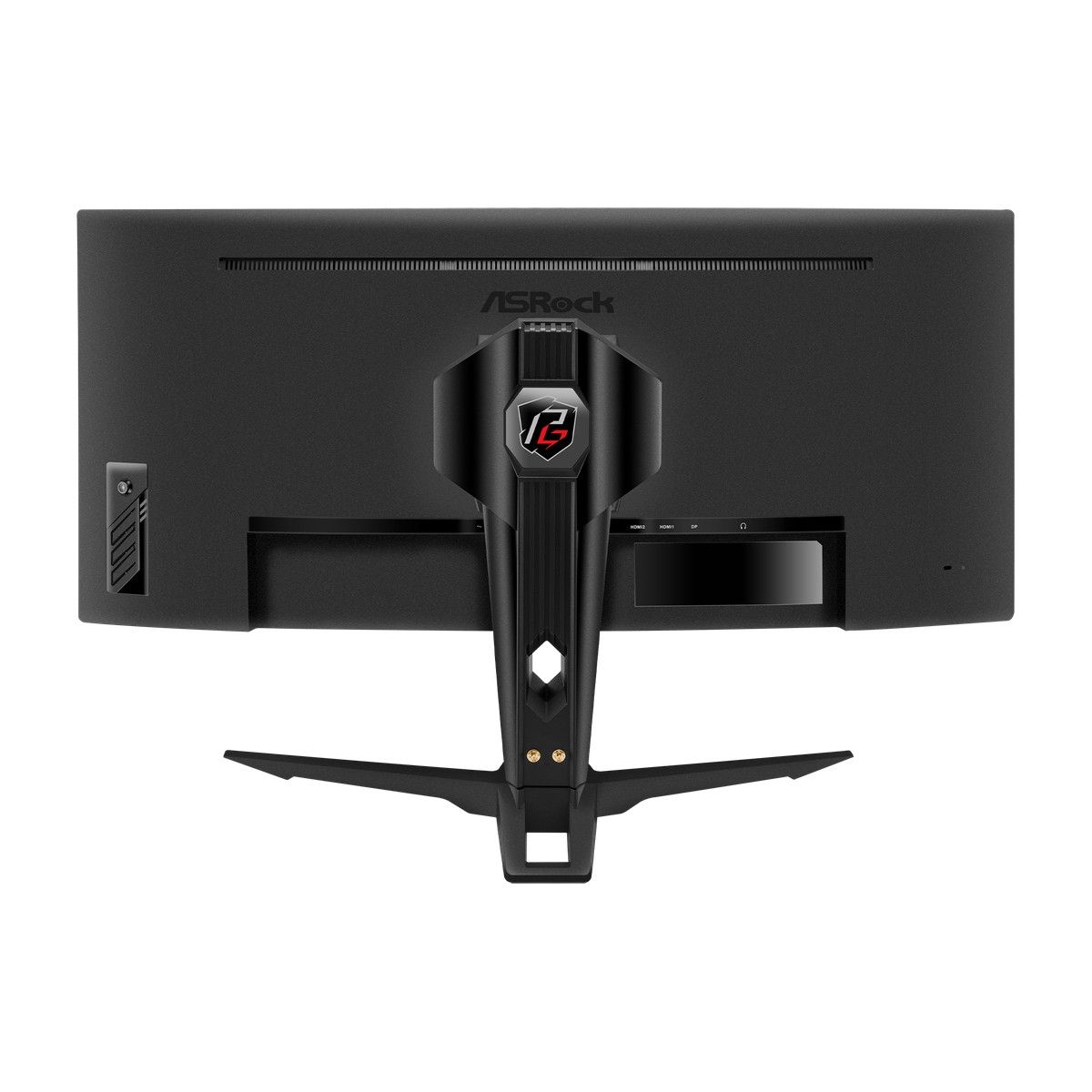 Монитор ASRock 34" Phantom Gaming PG34WQ15R2B Black (VA, 3440x1440, HDMI+HDMI+DP, 1 ms, 178°/178°, 550 cd/m, 3000:1, 165Hz, HDR400, MM, Curved 1500R, Height adjustment)