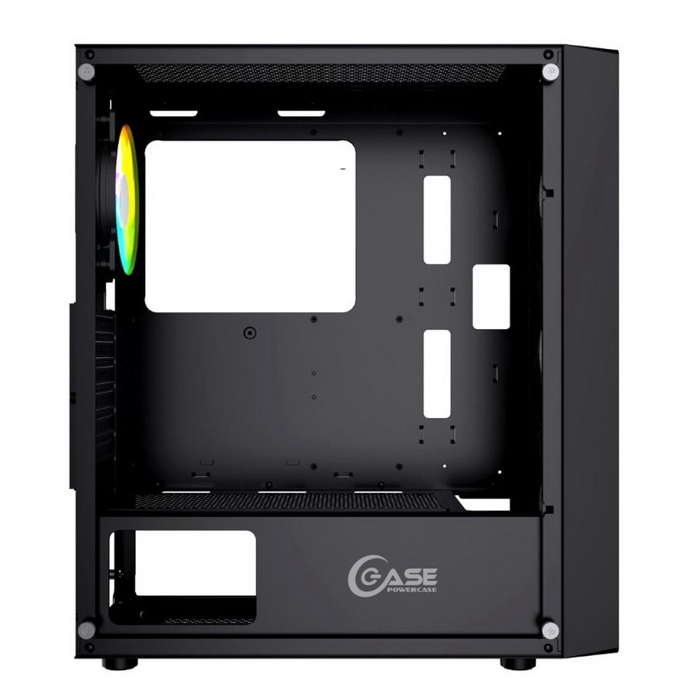 Корпус Powercase Mistral Evo, Tempered Glass, 1x 120mm PWM ARGB fan + ARGB Strip + 3x 120mm PWM non LED fan, чёрный, ATX (CMIEB-F4S)