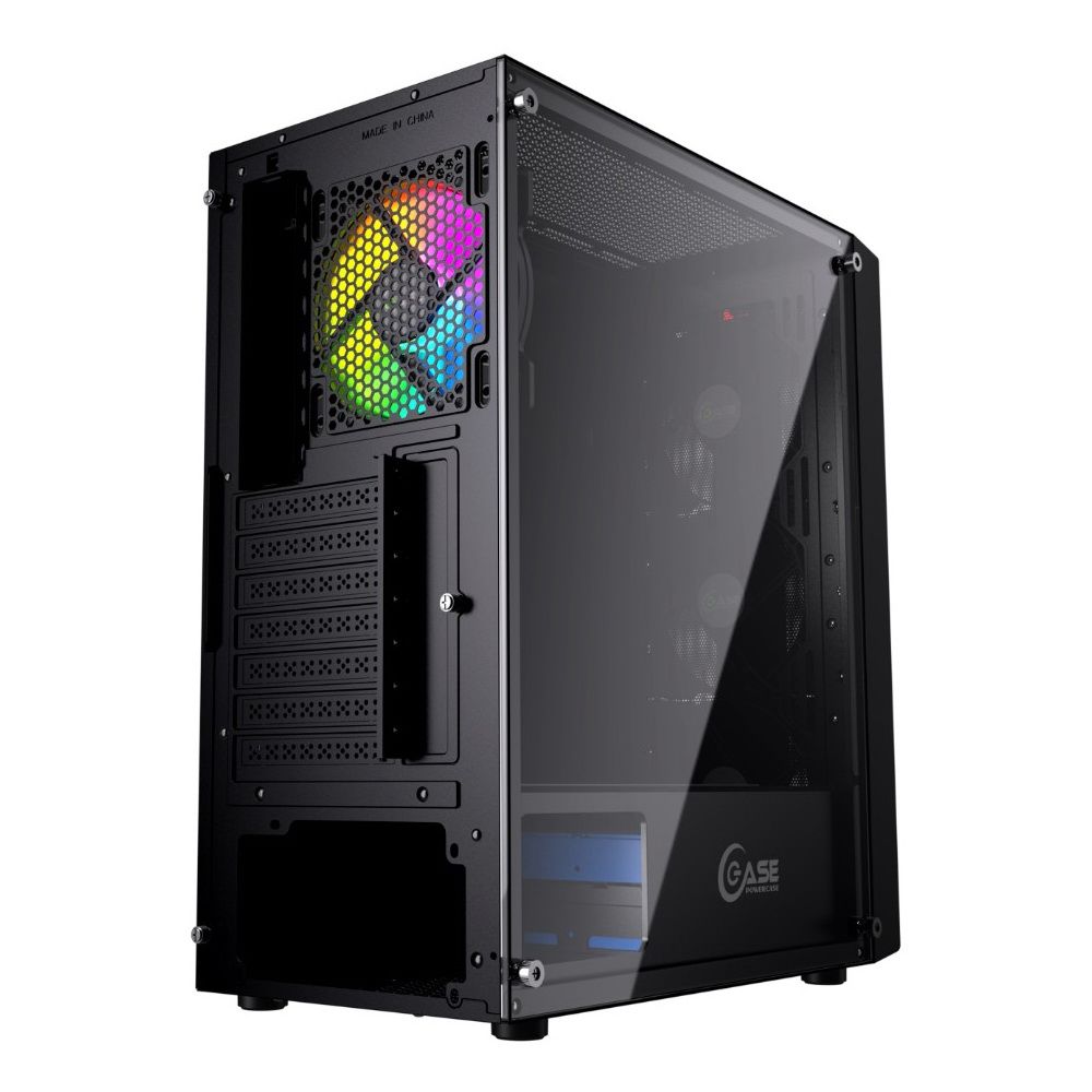 Корпус Powercase Mistral Evo, Tempered Glass, 1x 120mm PWM ARGB fan + ARGB Strip + 3x 120mm PWM non LED fan, чёрный, ATX (CMIEB-F4S)