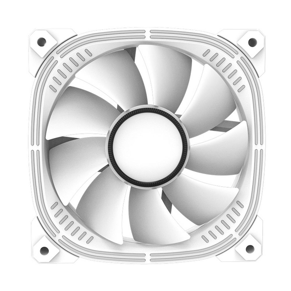 Cooling Fan White, 120x120x25mm, DC 12V, 650~1800RPM 10%, 12VDC, 0.25A, 47.2CFM 10%, Hydraulic