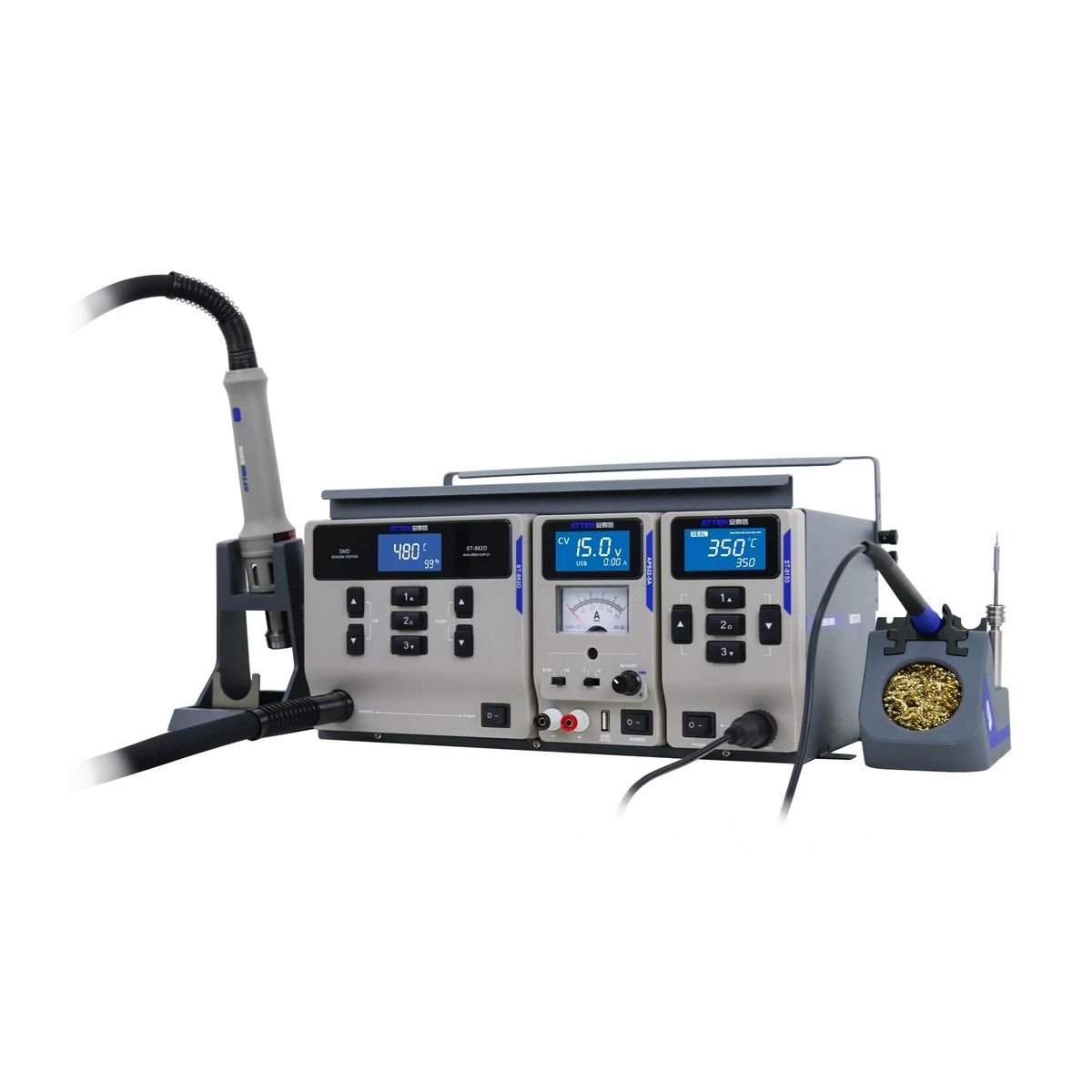 Паяльная станция Atten MS-500 , 3 в 1: ST-862D+ST-1509+APS22-5A