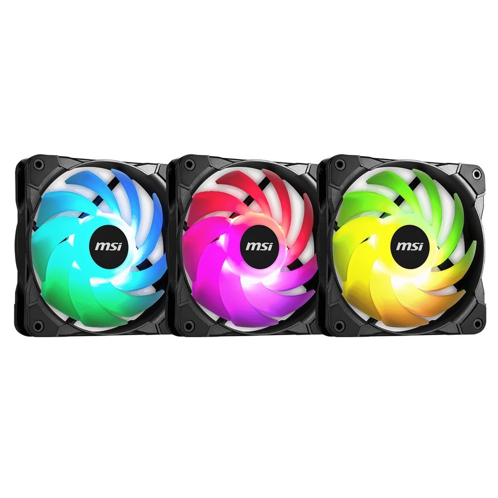 Вентилятор в корпус MSI MAX F12A-3H 3*ARGB 120mm fans with hub and remote control