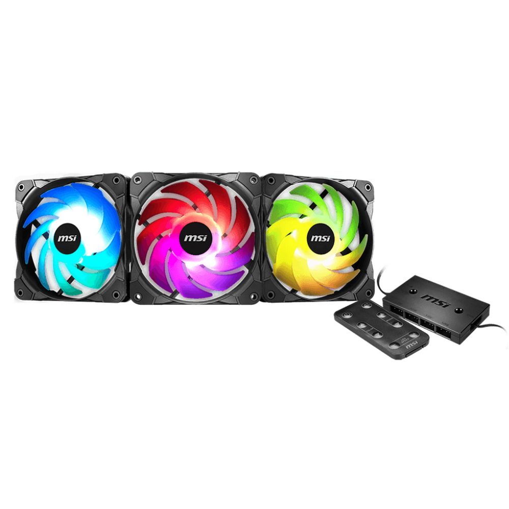Вентилятор в корпус MSI MAX F12A-3H 3*ARGB 120mm fans with hub and remote control