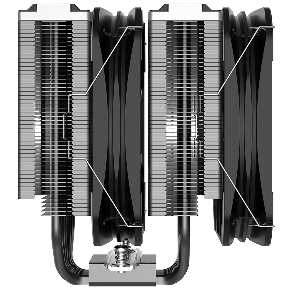 Вентилятор PCCooler PCCooler G6 BK S115X/1200/1700/20XX /AM4/AM5 (8 шт/кор, TDP 250W, 2x130mm PWM FAN, 6 тепловых трубок 6мм, 400-1600RPM, 10-29dBa)