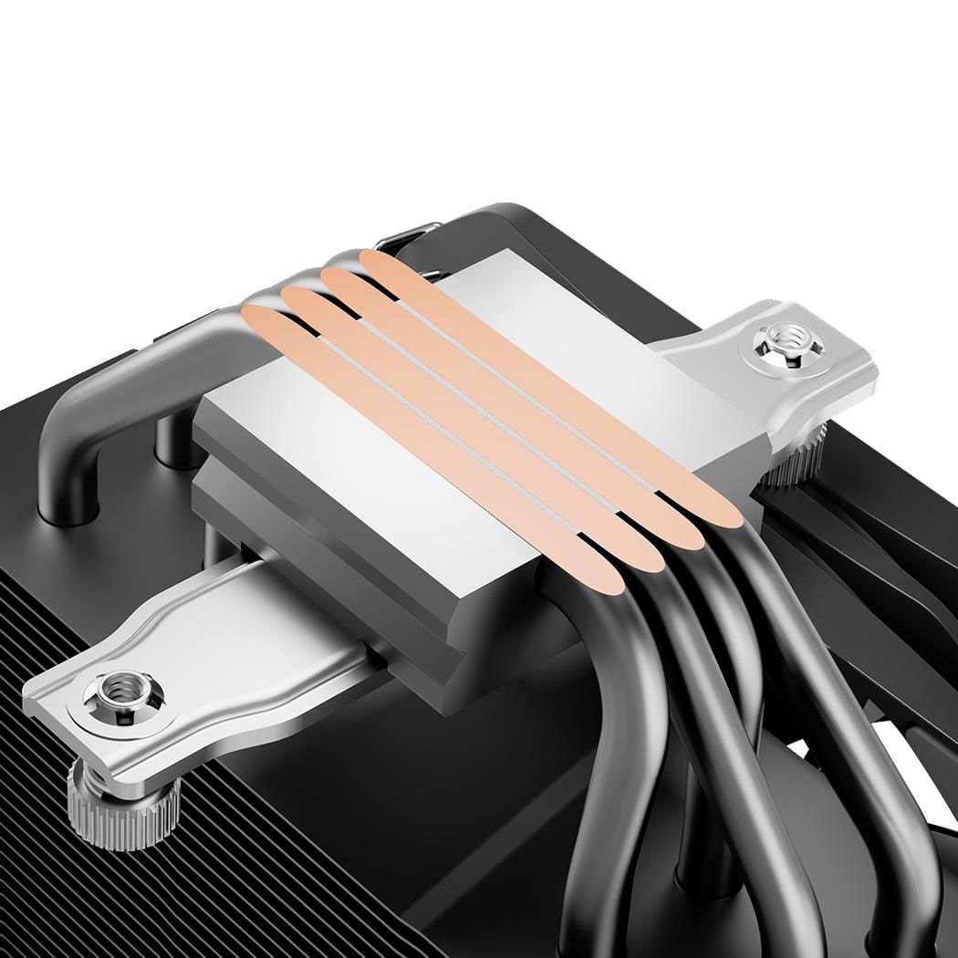 Вентилятор PCCooler PCCooler K4 BK S115X/1200/1700/AM4/AM5 (20 шт/кор, TDP 230W, 130mm PWM FAN, 4 тепловые трубки 6мм, 400-1600RPM, 18-29dBa)
