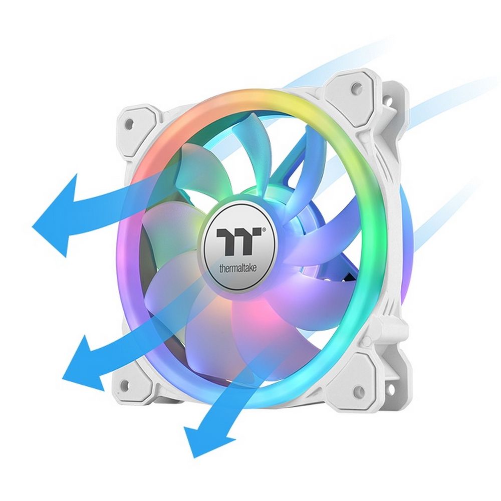 Вентилятор в корпус Thermaltake SWAFAN 14 RGB Radiator Fan White TT Premium Edition 3 Pack/Fan/14025/PWM 500~2000rpm/Triple Riing/LED software control