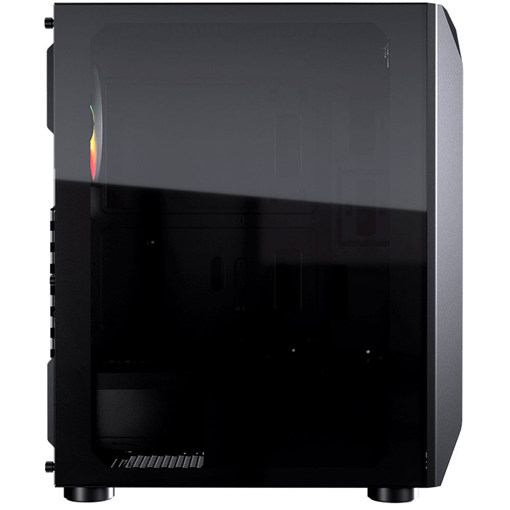 Корпус Cougar MX410 Mesh-G RGB, 4x 120mm ARGB fan + HUB, без БП, боковое окно, чёрный, ATX