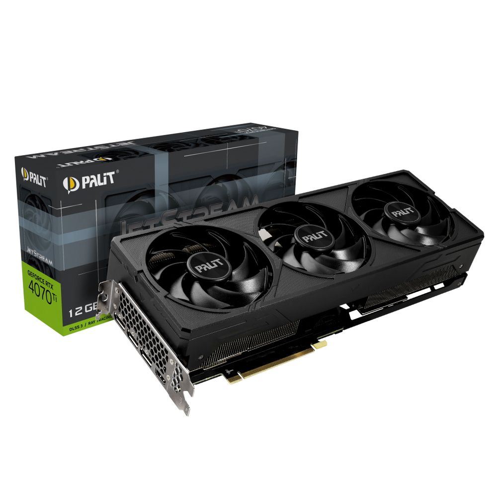 Видеокарта Palit RTX4070Ti JETSTREAM 12GB GDDR6X 192-bit DPx3 HDMI GDDR6X 192bit 3-DP HDMI