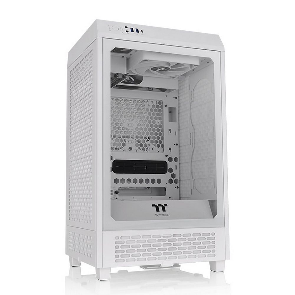 Корпус Thermaltake The Tower 200 Snow/Win/SPCC/Tempered Glass*1/CT140 Fan*2/Color Box