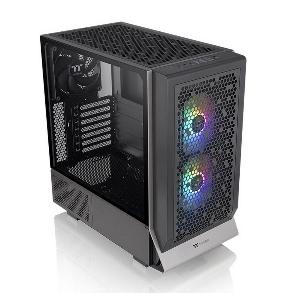 Корпус Thermaltake Ceres 300 TG ARGB/Black/Win/SPCC/Tempered Glass*1/CT140 ARGB Fan*2/CT140 Fan*1/Brown Box