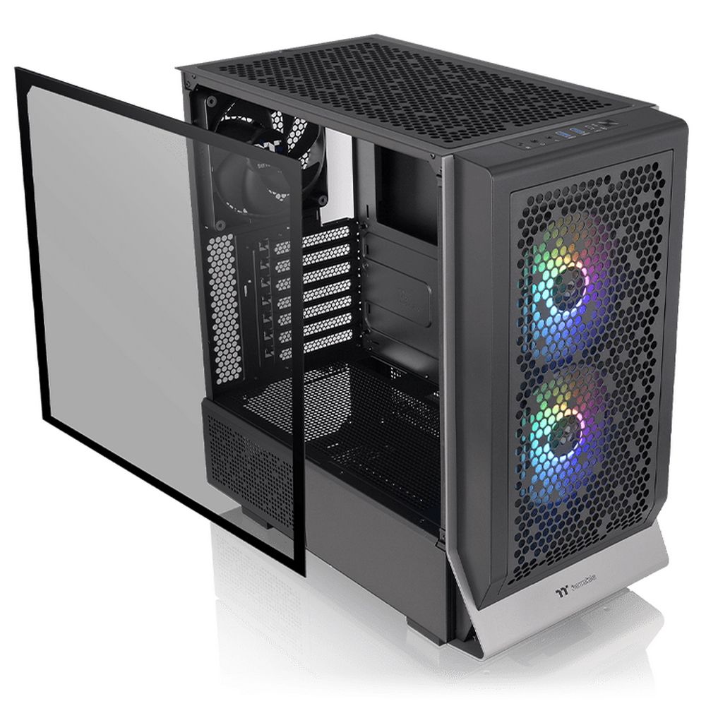 Корпус Thermaltake Ceres 300 TG ARGB/Black/Win/SPCC/Tempered Glass*1/CT140 ARGB Fan*2/CT140 Fan*1/Brown Box