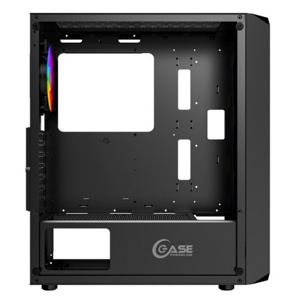 Корпус Powercase Mistral C4B, Tempered Glass, 4x 120mm 5-color fan, чёрный, ATX (CMICB-L4)