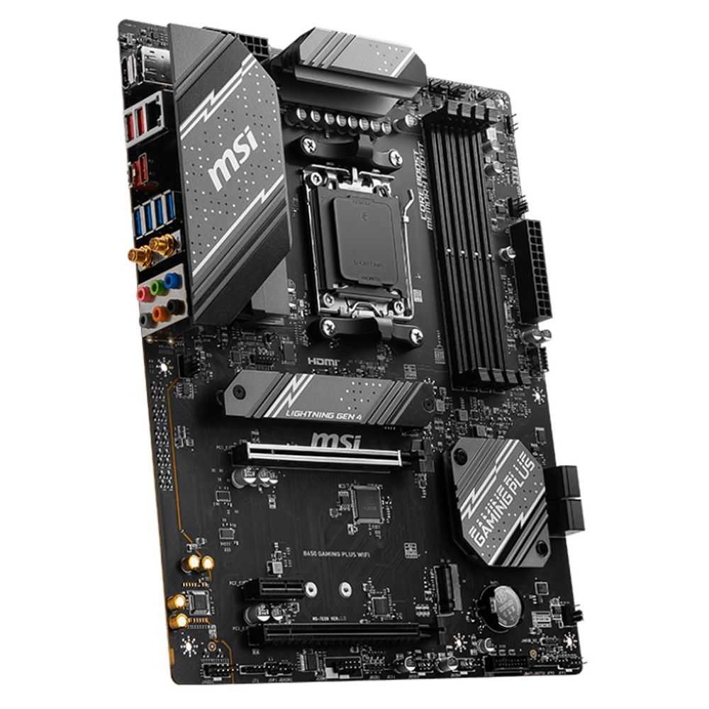 Материнская плата MSI B650 GAMING PLUS WIFI B650, AM5, 4*DDR5, 2*PCIEx16, 1*PCIEx1, 2*M.2, 2*TypeC, 3*USB3.2Gen2, 6*USB3.2Gen1, 4*USB2.0, 4*SATA3.0, 2.5G, DP, HDMI, ATX, RTL