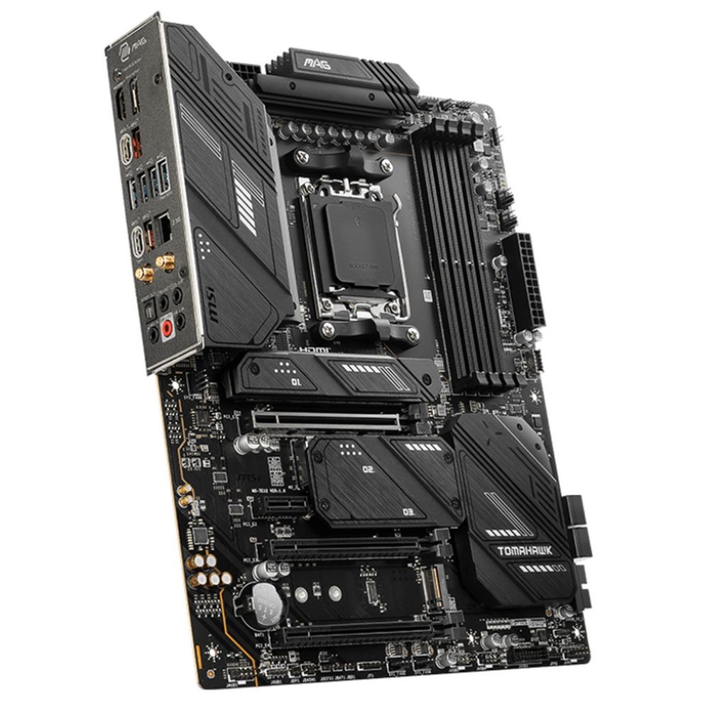 Материнская плата MSI MAG X670E TOMAHAWK WIFI/MS-7E12/MAG X670E TOMAHAWK WIFI\601-7E12-020,11\801-7E12-001\ STD MAGX670E TOMAHAWK WIFI,X670,AM5,4DDR5,3PCI-Ex16,1PCI-Ex1,4M.2,4SATA3,1USB3.2Gen2x2,4USB3\