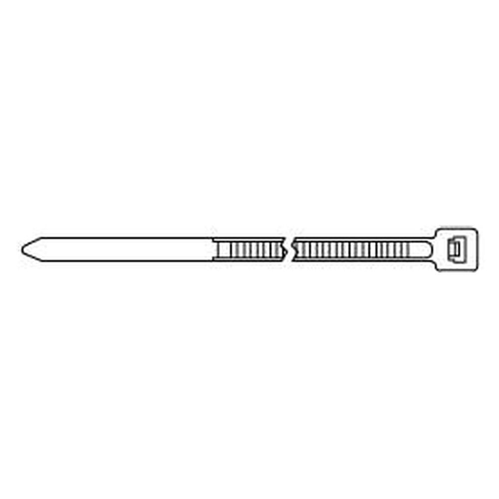 Аксессуары h Hyperline Hyperline GT-150IC Стяжка нейлоновая неоткрывающаяся, безгалогенная (halogen free), 150x3.6 мм,