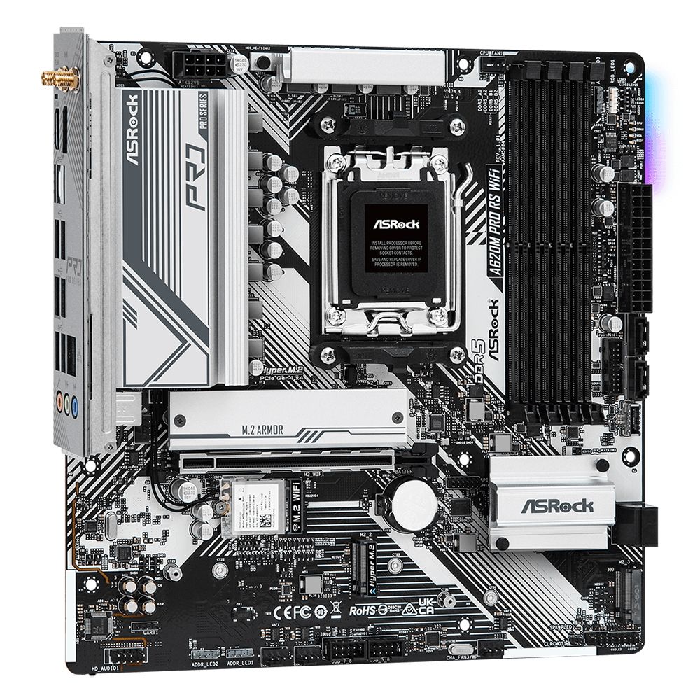 Материнская плата ASRock A620M PRO RS WIFI, RTL