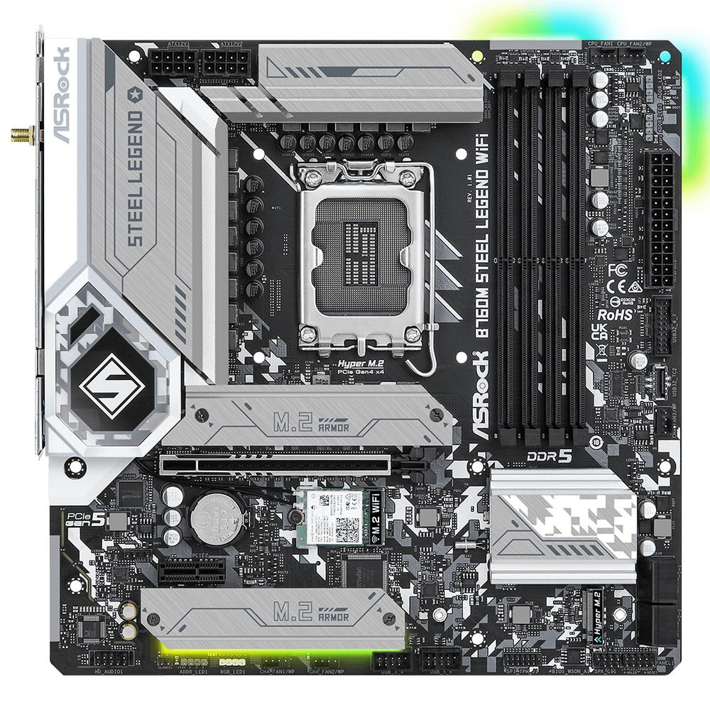 Материнская плата ASRock B760M STEEL LEGEND WIFI, RTL