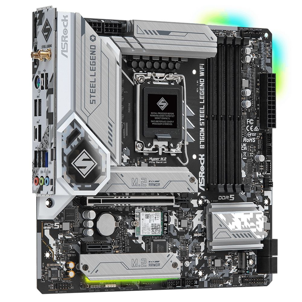 Материнская плата ASRock B760M STEEL LEGEND WIFI, RTL