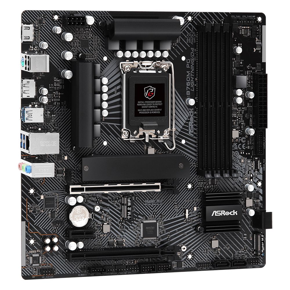 Материнская плата ASRock B760M PG LIGHTNING/D4, RTL