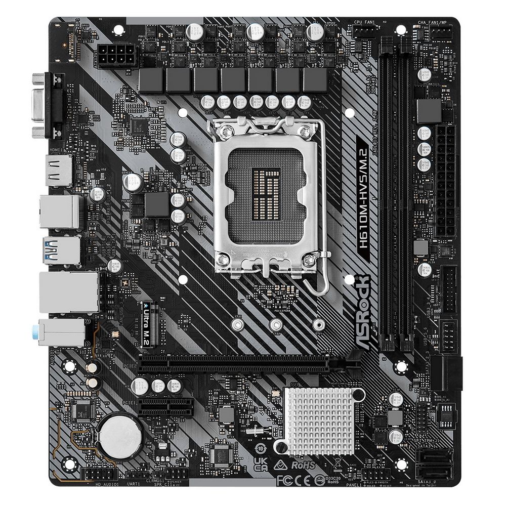 Материнская плата ASRock H610M-HVS/M.2 R2.0, RTL
