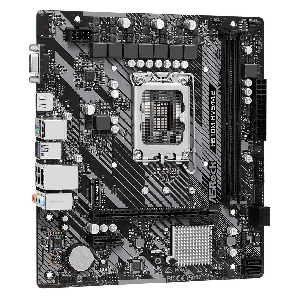 Материнская плата ASRock H610M-HVS/M.2 R2.0, RTL