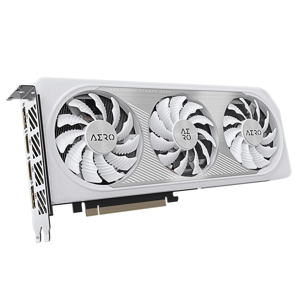 Видеокарта Gigabyte RTX4060 AERO OC 8GB GDDR6 128-bit DPx2 HDMIx2 3FAN RTL