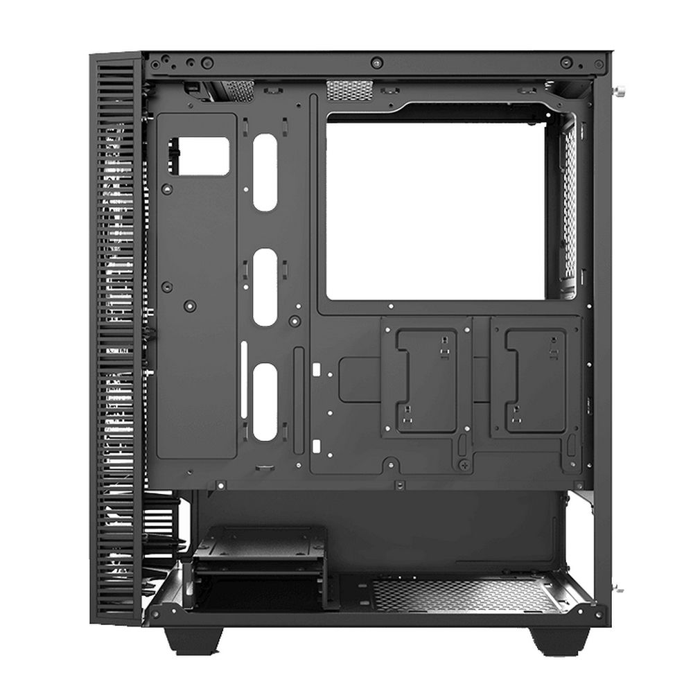 Корпус FragMachine RockStar 2 ATX case, black, w/o PSU, w/1xUSB3.0+1xUSB2.0, w/3x12cm ARGB front fan (GMX-12-DBB fan), w/1x12cm ARGB rear fan (GMX-12-DBB fan)