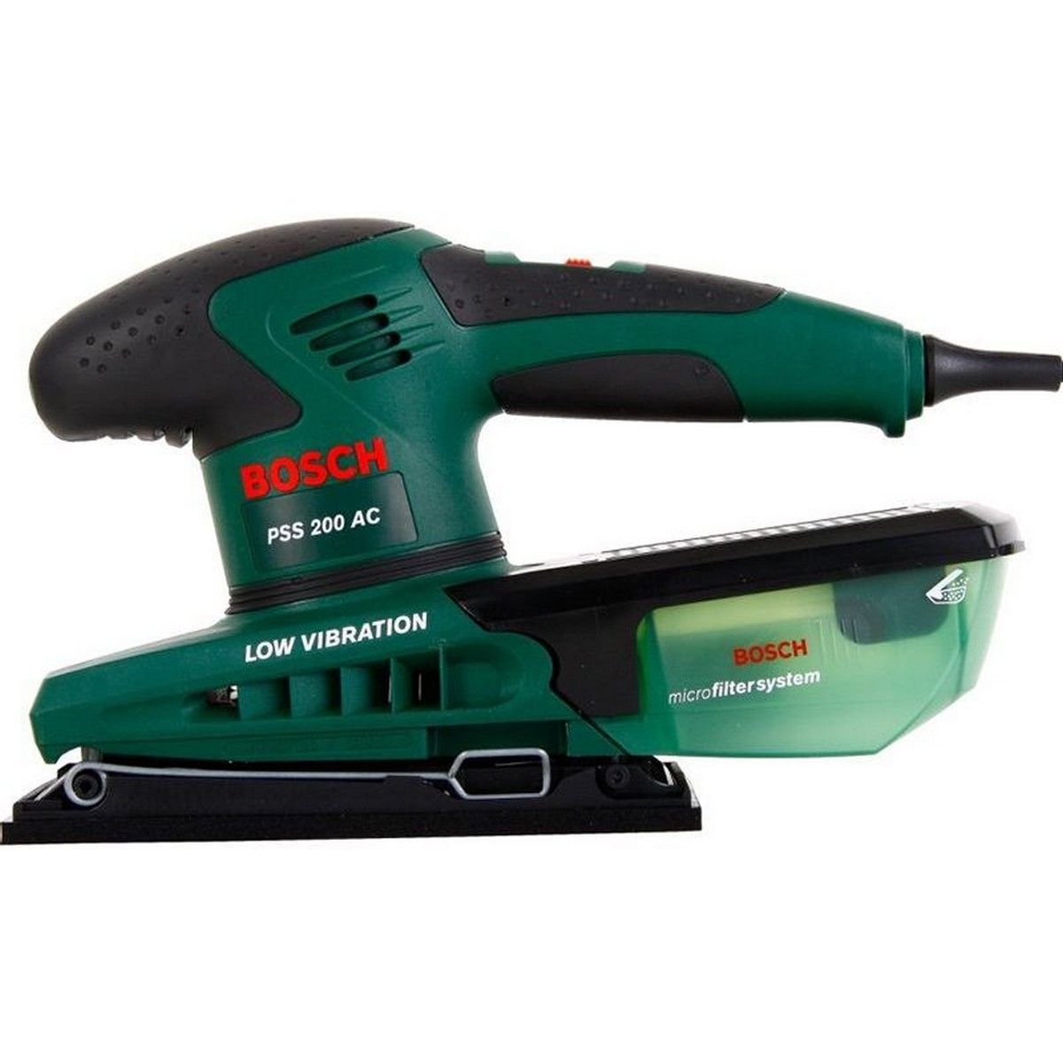 Шлифовальная машина Bosch Шлифмашина вибрационная сетевая Bosch PSS 200 AC, 200 Вт, кейс (0603340120)