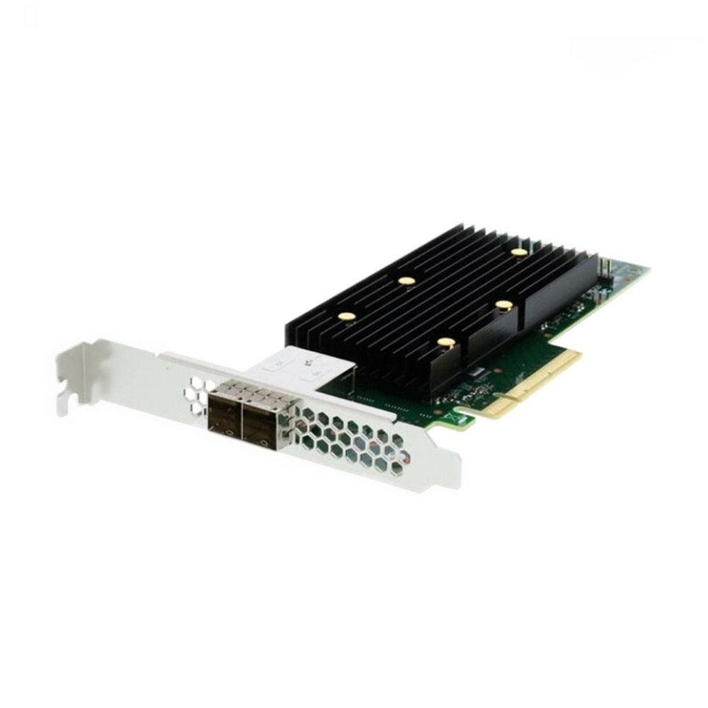 HBA-адаптер Broadcom SAS 9400-8e SGL (05-50013-16007) PCIe 3.1 x8 LP, Tri-Mode SAS/SATA/NVMe 12G HBA, 8port(2*ext SFF8644) 3408 IOC