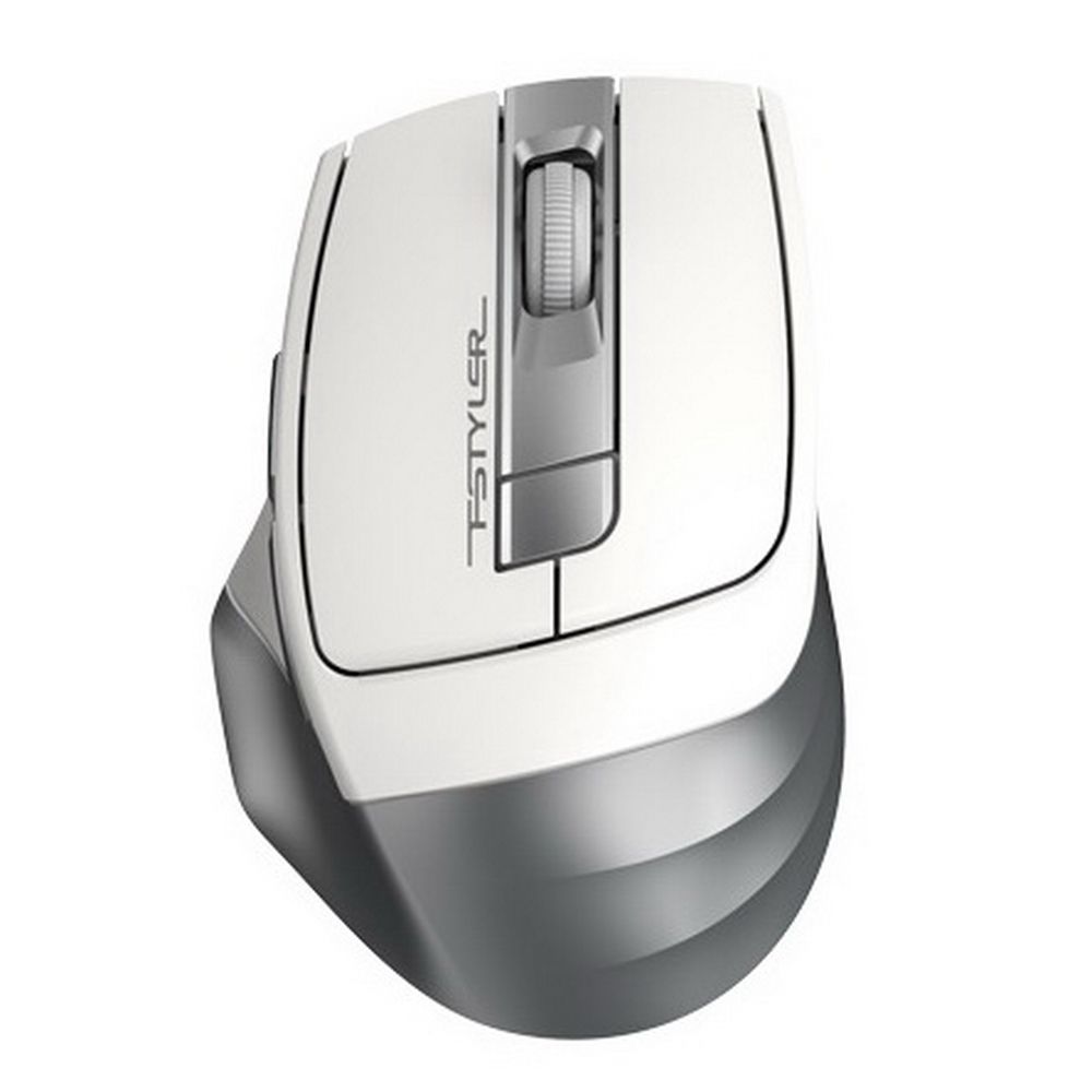 Мышь A4Tech Fstyler FG35 серебристый/белый оптическая (2000dpi) беспроводная USB (6but) FG35 SILVER