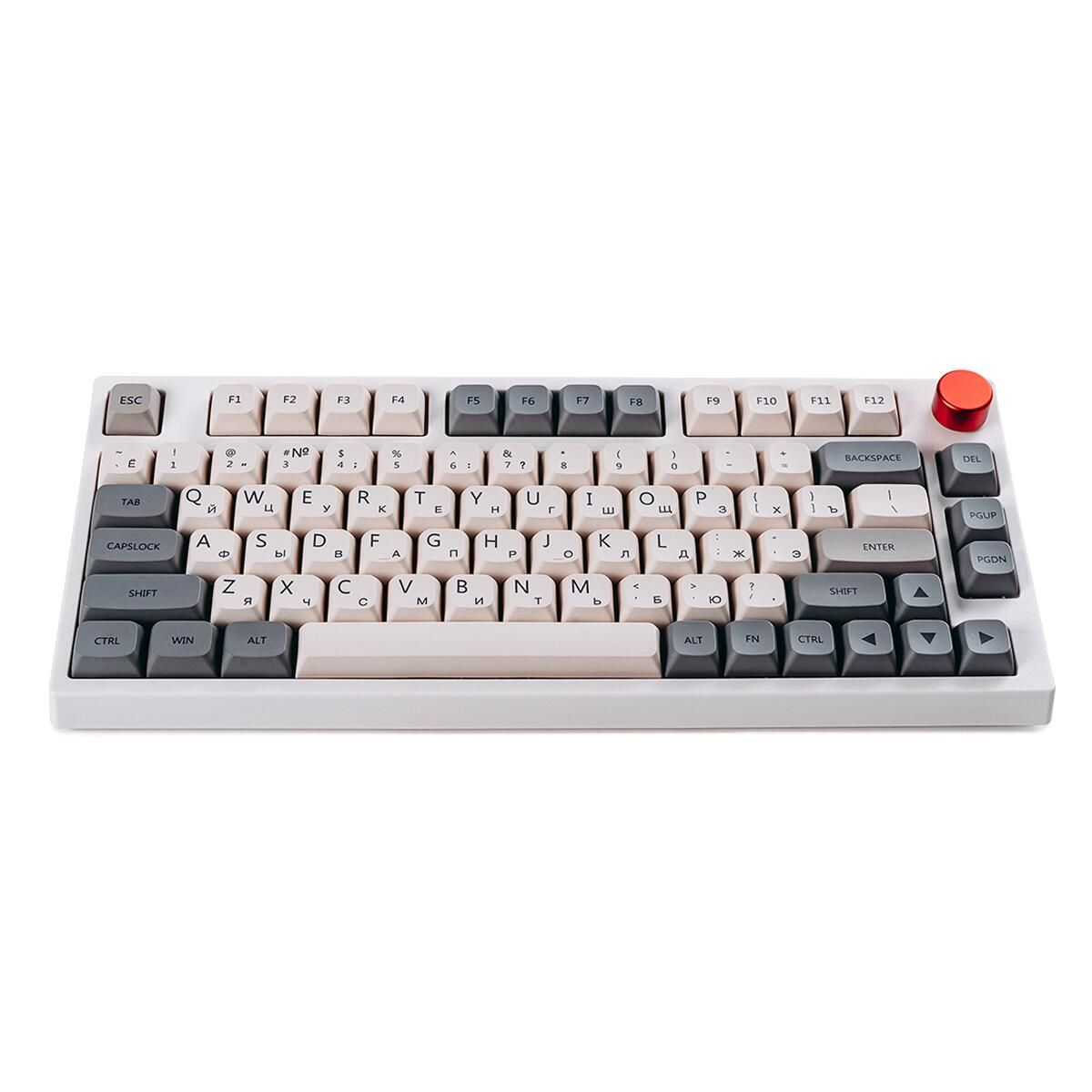 TH80Pro-WHT-ENL-GatY - Клавиатура Epomaker TH80 Pro Keyboard Gateron Pro  2.0 Yellow White Enlightment