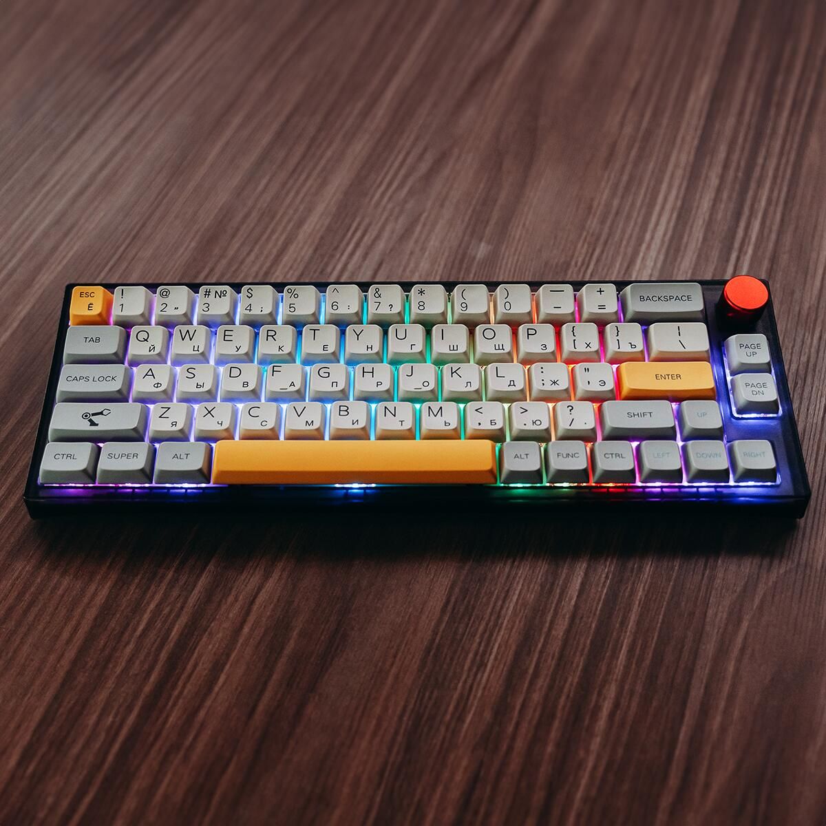 Клавиатура Epomaker TH66 Pro Keyboard Flamingo Black Theory
