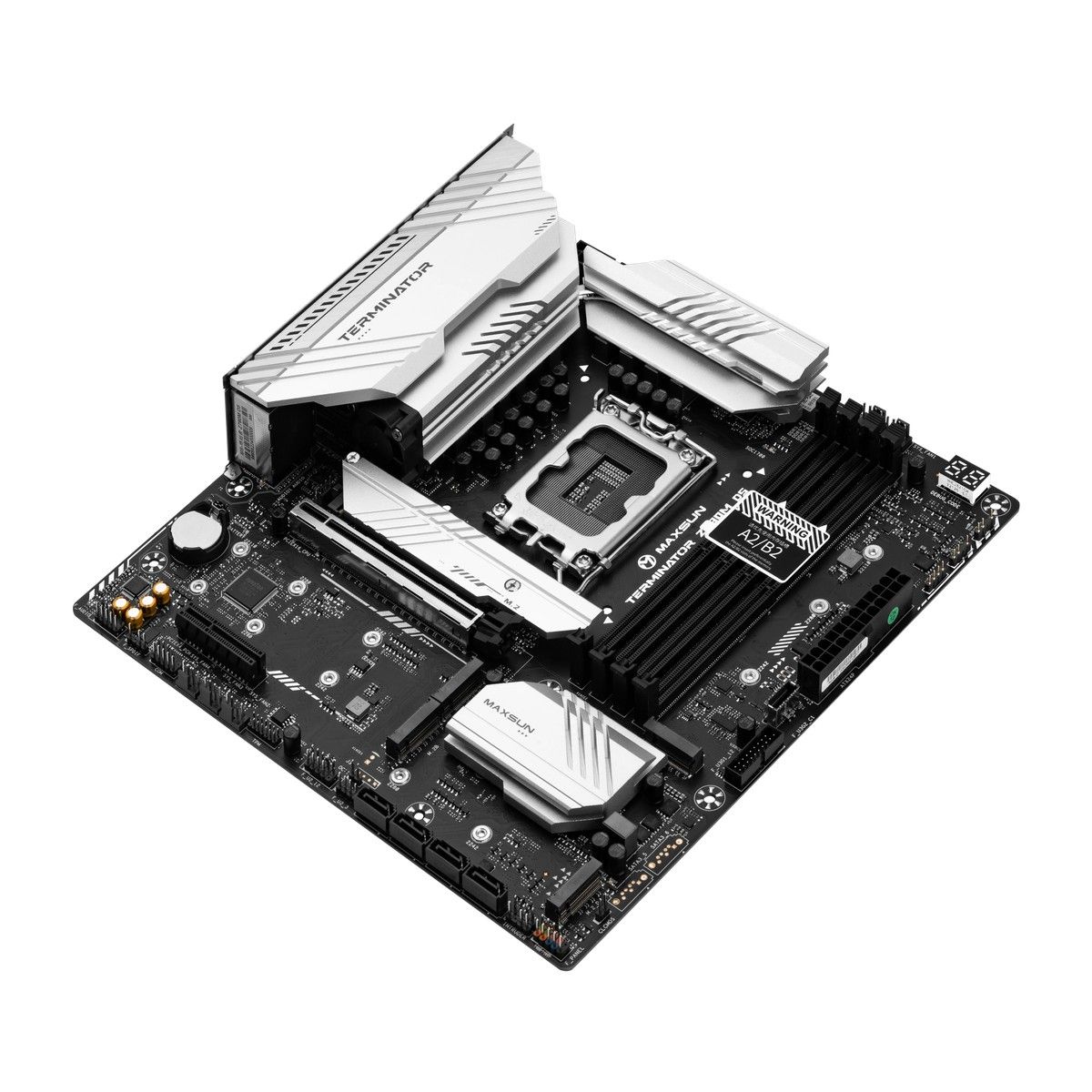 Материнская плата MS-Terminator Z790M D5, Z790, 4xDDR5, 1xPCIEx16,1xPCIEx4 ,5xM.2, Front1xType-C,2xUSB3,3xUSB2, Rear1xType-C,4xUSB3,4xUSB2, 4xSATA3, 2,5GLan, HDMI+DP, mATX, RTL