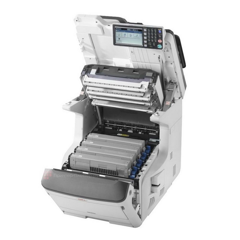 МФУ OKI MC853dn цветное; A4/A3 - 23/13; АПД на 100 листов; Факс; Степлер; API-платформа; Дуплекс; Лоток